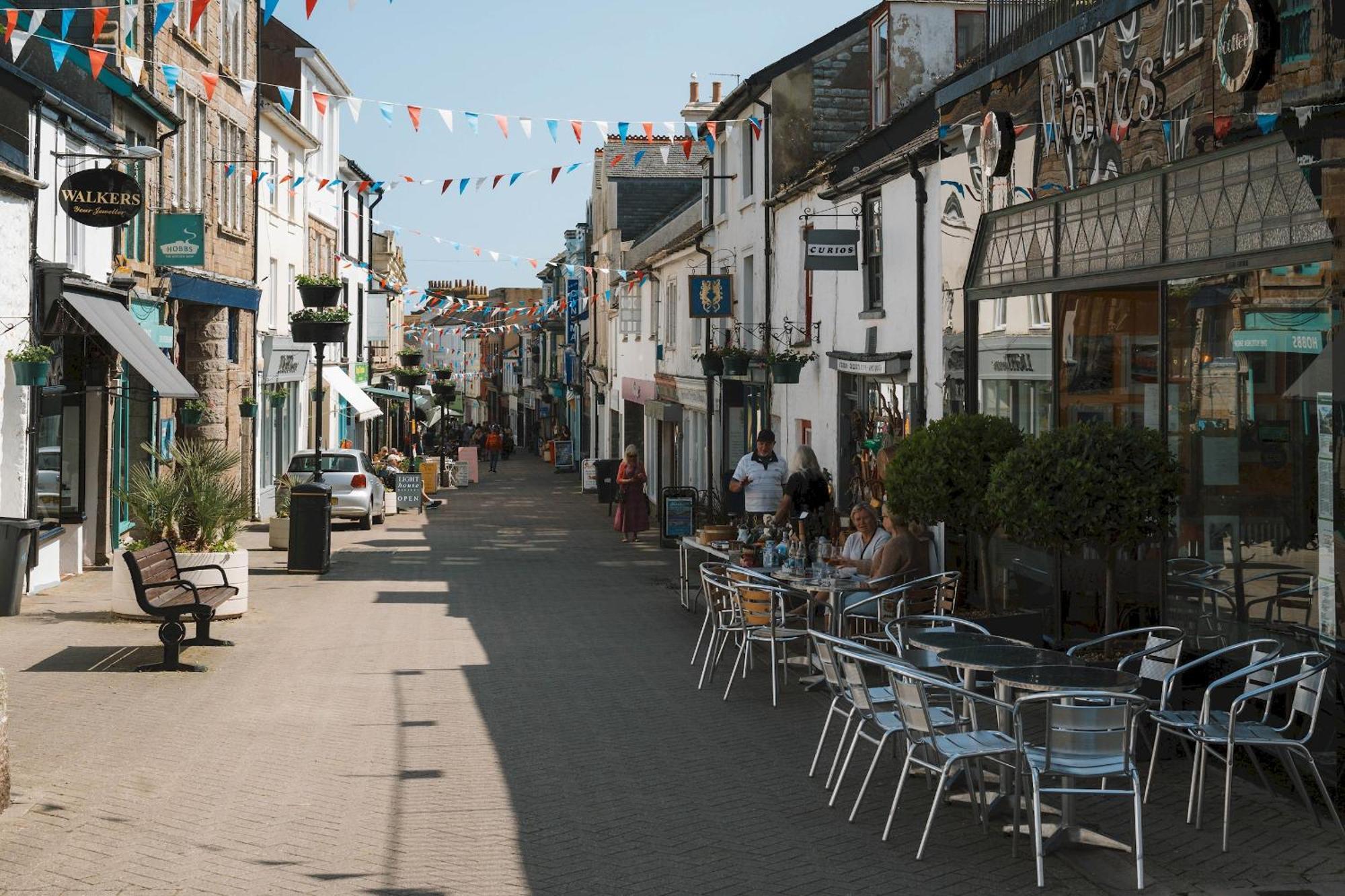 Ferienwohnung Stunning Penthouse In Penzance "Amazing Sea Views" Exterior foto